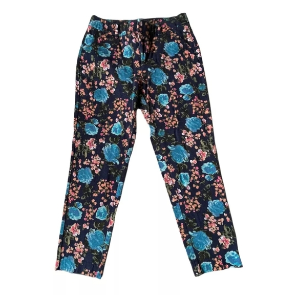 Anthropologie Floral Pants crop - Picture 3 of 9